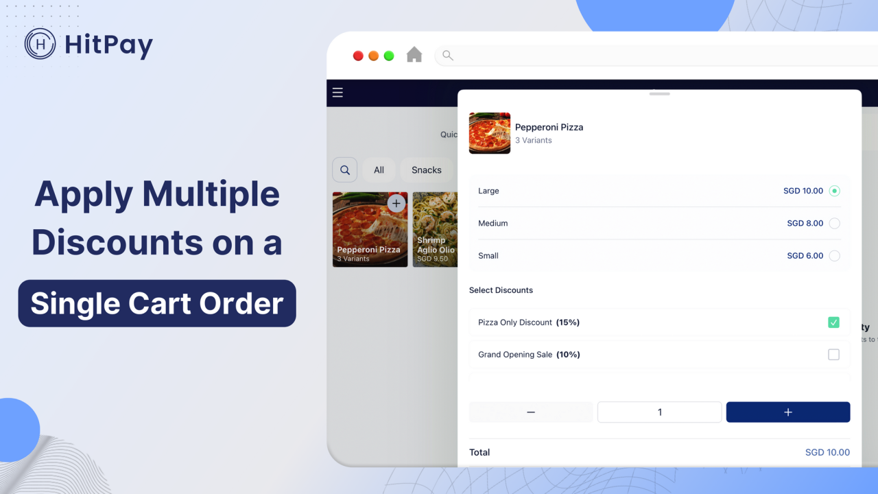 Customise and stack multiple discounts in a single order – HitPay POS