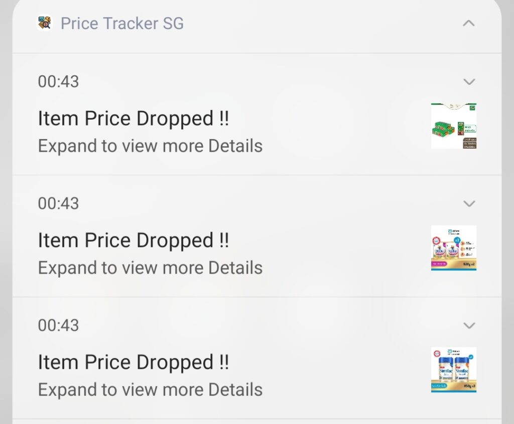 Price Tracker SG Price Drop Notifications - Price Tracker SG