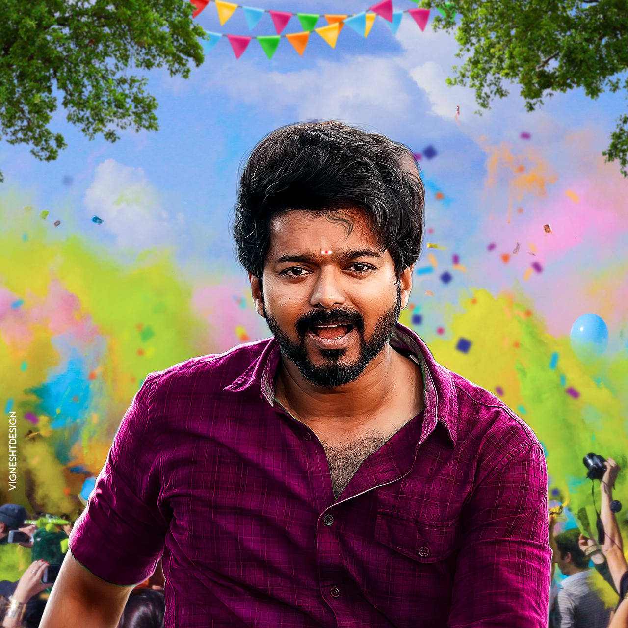 Download Happy Master Vijay Hd Wallpaper | Wallpapers.com